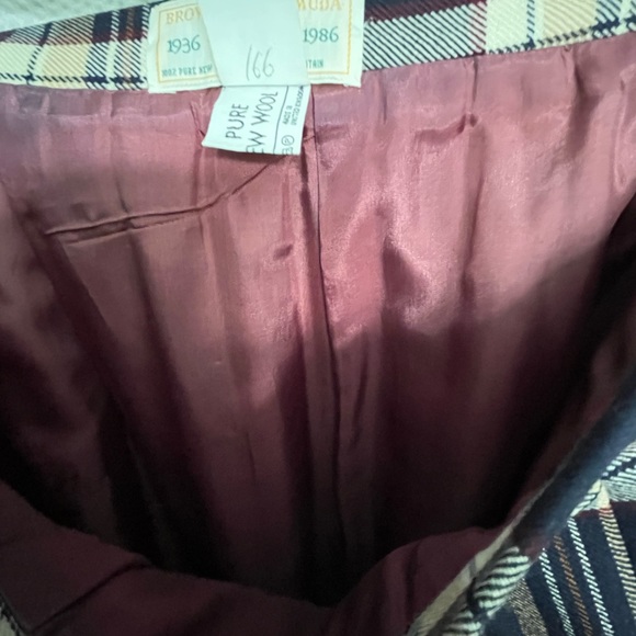 Vintage Brown’s Of Bermuda Wool Maxi Pleaded Skirt - Picture 6 of 10